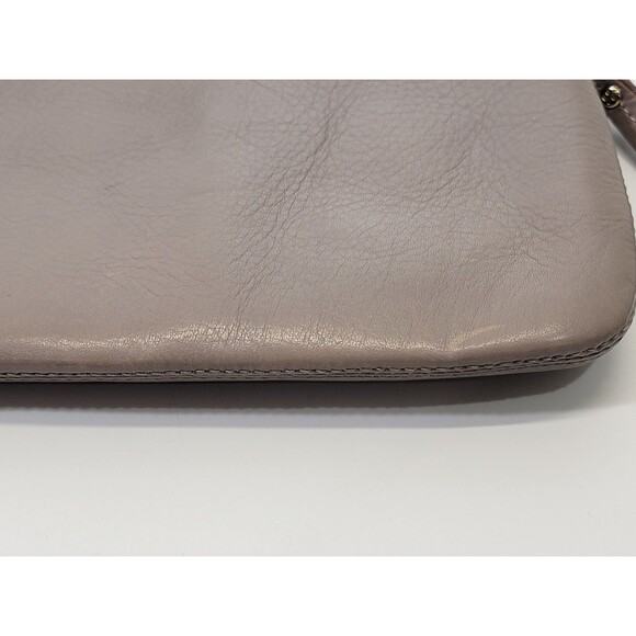 ALD Kate Spade Kent Flap Chrissy Wristlet Taupe Leather Clutch Small Purse EUC - Picture 5 of 9